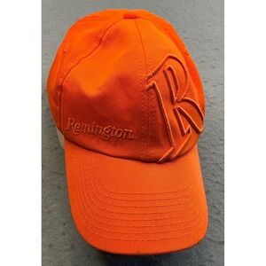 Remington Vintage Hat Blaze Orange Hunting Cap Embroidered OSFM Adjustable Strap